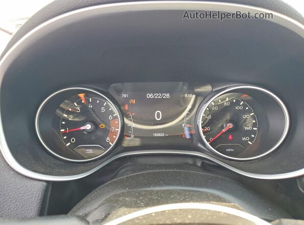 3C4NJCAB7JT214993 2018 JEEP COMPASS Orange ხელსაწყოთა პანელის ხედი