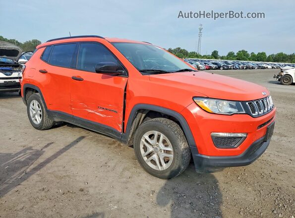 3C4NJCAB7JT214993 2018 JEEP COMPASS Orange წინა მარჯვენა