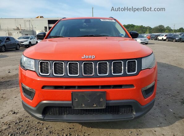 3C4NJCAB7JT214993 2018 JEEP COMPASS Orange წინა ხედი