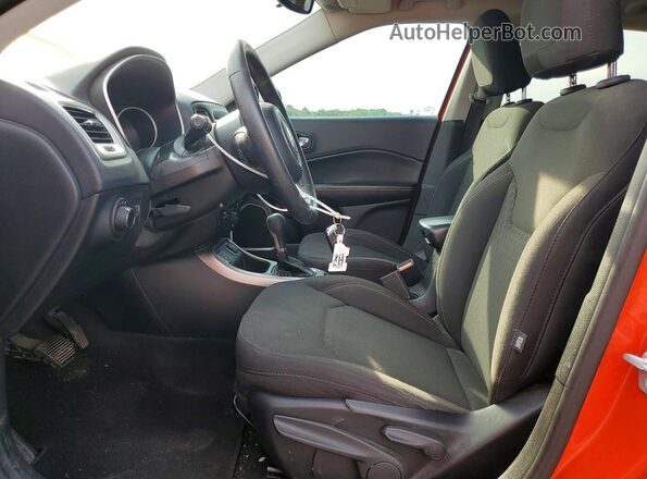 3C4NJCAB7JT214993 2018 JEEP COMPASS Orange წინა სალონის ხედი
