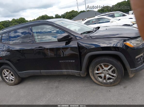 3C4NJCAB7JT411257 2018 JEEP COMPASS Черный Вид задней части салона