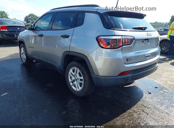 3C4NJCAB9JT411132 2018 JEEP COMPASS Silver Задня ліва чверть
