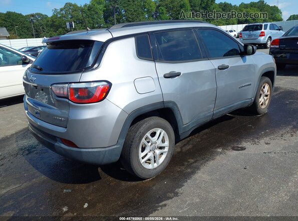 3C4NJCAB9JT411132 2018 JEEP COMPASS Silver Задня права чверть