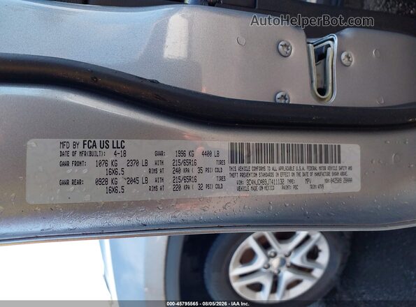 3C4NJCAB9JT411132 2018 JEEP COMPASS Silver Вид підкапотного простору