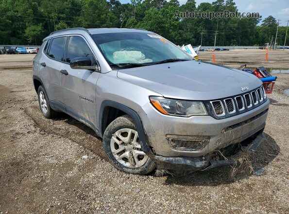 3C4NJCAB9KT615298 2019 JEEP COMPASS Серый Передняя правая четверть