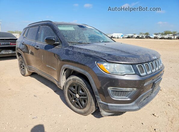 3C4NJCABXJT133549 2018 JEEP COMPASS Gray Vista interior delantera