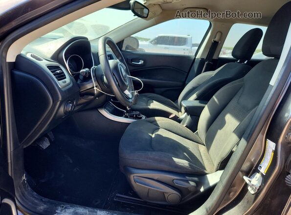 3C4NJCABXJT133549 2018 JEEP COMPASS Gray Vista de la etiqueta del VIN