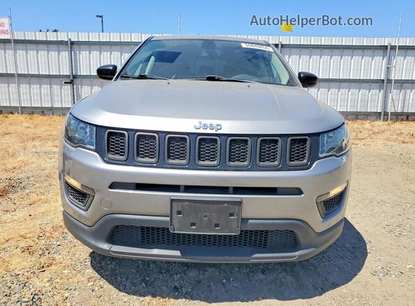 3C4NJCABXKT615780 2019 JEEP COMPASS Серый Вид спереди
