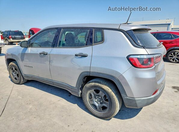3C4NJCABXKT699681 2019 JEEP COMPASS Silver Trasero izquierdo