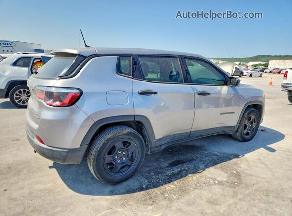 3C4NJCABXKT699681 2019 JEEP COMPASS Silver Trasero derecho