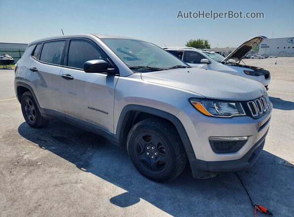 3C4NJCABXKT699681 2019 JEEP COMPASS Silver Delantero derecho