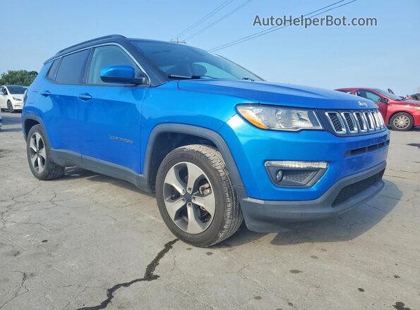 3C4NJCBB0JT124776 2018 JEEP COMPASS Blue Delantero derecho