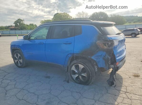 3C4NJCBB0JT124776 2018 JEEP COMPASS Blue Trasero izquierdo
