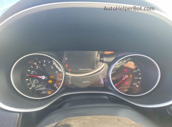 3C4NJCBB0JT124776 2018 JEEP COMPASS Blue Vista del cuadro de instrumentos