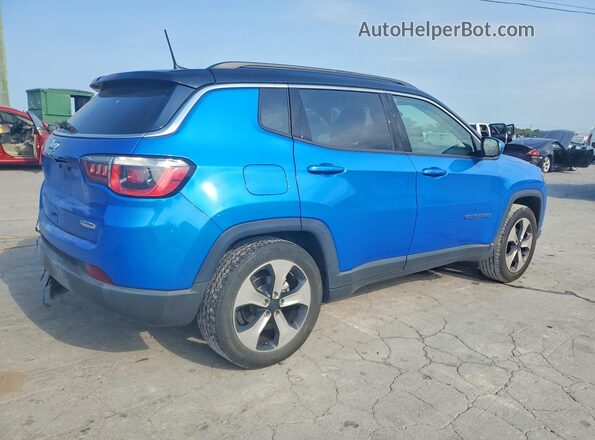 3C4NJCBB0JT124776 2018 JEEP COMPASS Blue Trasero derecho