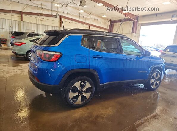 3C4NJCBB0JT193161 2018 JEEP COMPASS Blue Trasero derecho
