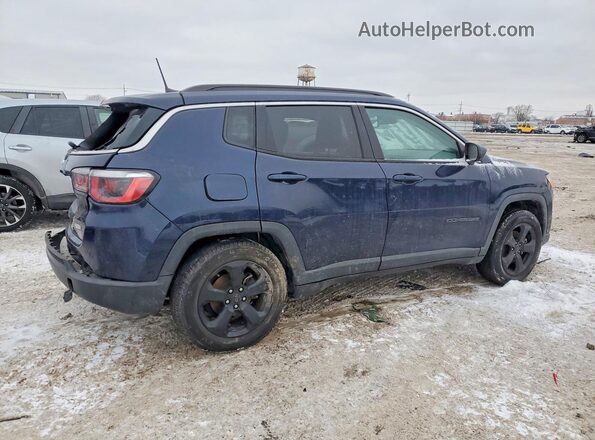 3C4NJCBB0JT194584 2018 JEEP COMPASS Blue Vista trasera