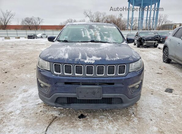 3C4NJCBB0JT194584 2018 JEEP COMPASS Blue Vista interior trasera