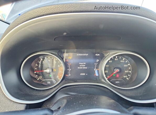 3C4NJCBB0JT227325 2018 JEEP COMPASS Black Widok zestawu wskaźników