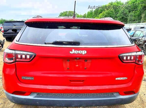 3C4NJCBB0KT755903 2019 JEEP COMPASS Red უკანა ხედი