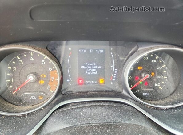3C4NJCBB0KT755903 2019 JEEP COMPASS Red ხელსაწყოთა პანელის ხედი