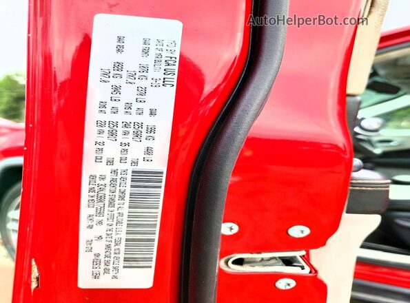3C4NJCBB0KT755903 2019 JEEP COMPASS Red VIN კოდის სტიკერის ხედი