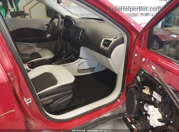 3C4NJCBB1JT469508 2018 JEEP COMPASS Red Widok wnętrza z przodu