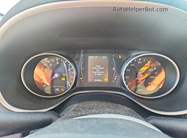 3C4NJCBB1LT224646 2020 JEEP COMPASS Black Вид щитка приладів