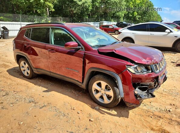 3C4NJCBB2LT229855 2020 JEEP COMPASS Burgundy Delantero derecho