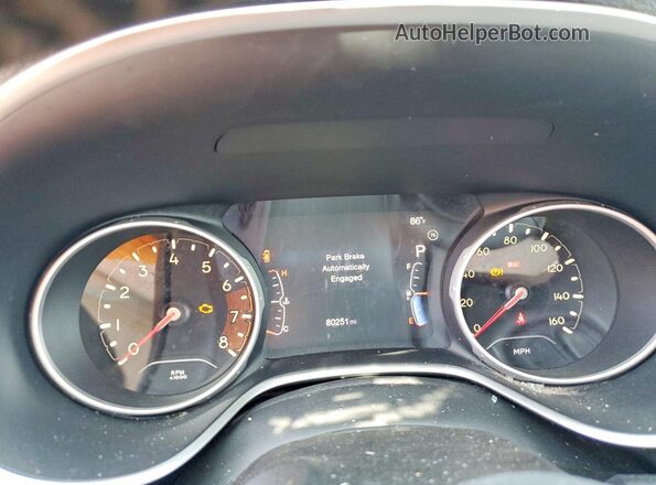 3C4NJCBB3HT632525 2017 JEEP COMPASS Gray ხელსაწყოთა პანელის ხედი