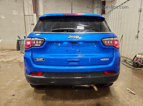 3C4NJCBB3JT108796 2018 JEEP COMPASS Синий Вид сзади