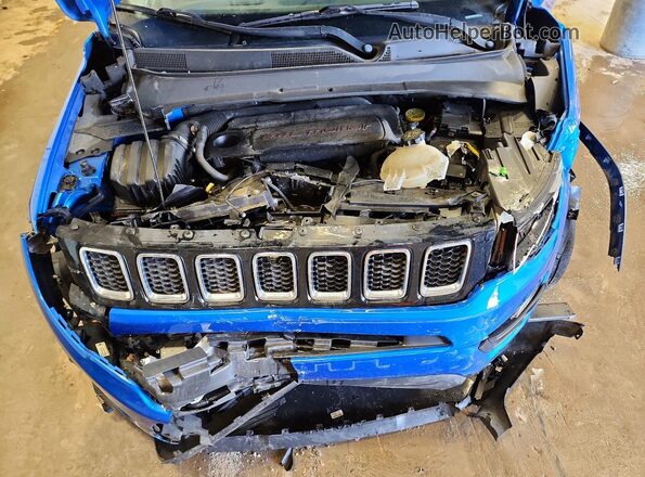 3C4NJCBB3JT108796 2018 JEEP COMPASS Синий Вид подкапотного пространства