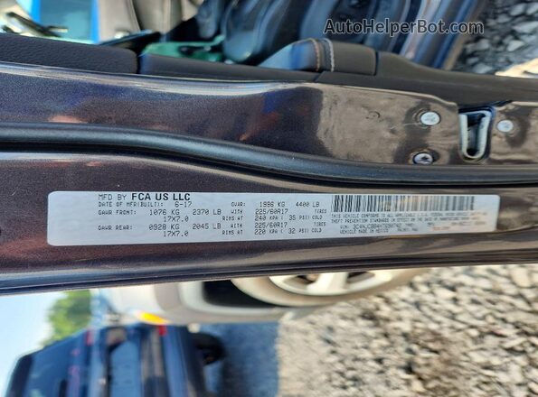 3C4NJCBB4HT690742 2017 JEEP COMPASS Charcoal Вид наклейки з VIN-кодом