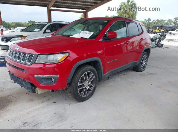 3C4NJCBB4JT468451 2018 JEEP COMPASS Red Front left