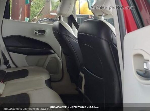 3C4NJCBB4JT468451 2018 JEEP COMPASS Red VIN sticker view
