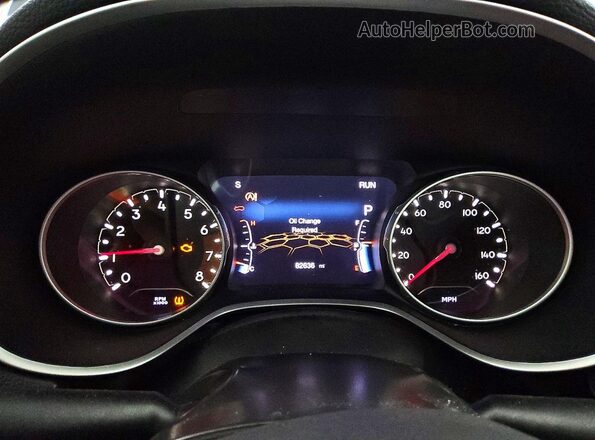 3C4NJCBB4KT616356 2019 JEEP COMPASS Black Вид щитка приладів