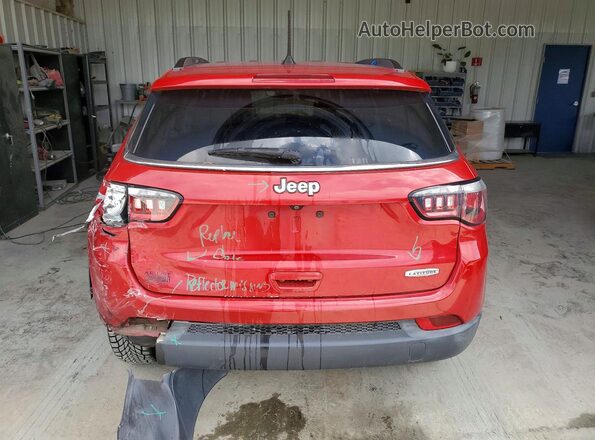 3C4NJCBB4KT636459 2019 JEEP COMPASS Red Vista trasera