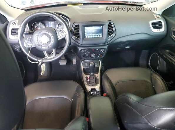 3C4NJCBB4KT636459 2019 JEEP COMPASS Red Vista del salpicadero