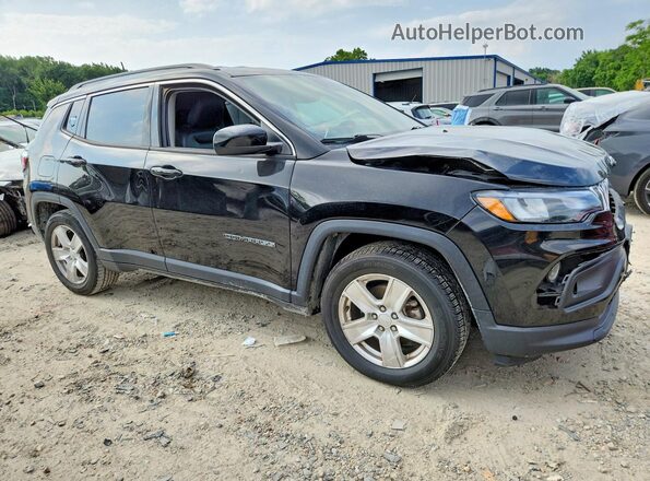 3C4NJCBB4NT138816 2022 JEEP COMPASS Черный Передняя правая четверть
