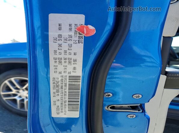 3C4NJCBB6KT730598 2019 JEEP COMPASS Blue VIN sticker view