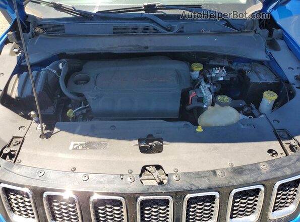 3C4NJCBB6KT730598 2019 JEEP COMPASS Blue Engine compartment view