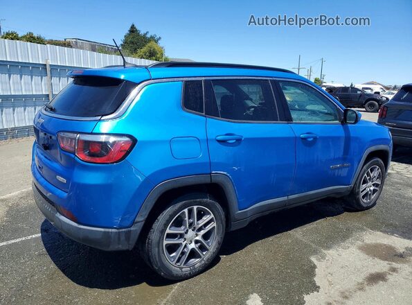 3C4NJCBB6KT730598 2019 JEEP COMPASS Blue Rear right