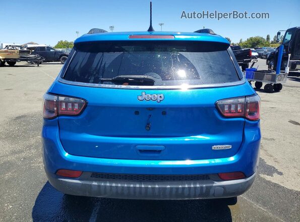 3C4NJCBB6KT730598 2019 JEEP COMPASS Blue Rear view