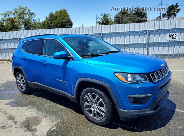 3C4NJCBB6KT730598 2019 JEEP COMPASS Blue Front right