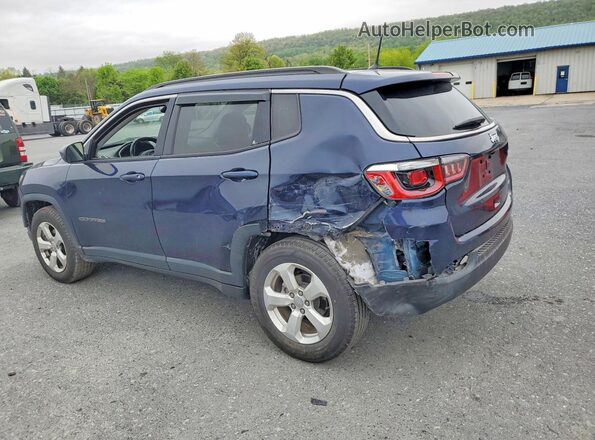 3C4NJCBB7JT166040 2018 JEEP COMPASS Blue Rear left