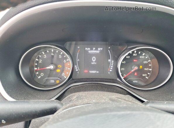 3C4NJCBB7JT166040 2018 JEEP COMPASS Blue Instrument cluster view