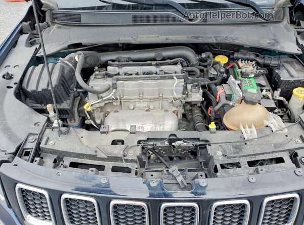 3C4NJCBB7JT166040 2018 JEEP COMPASS Blue Engine compartment view
