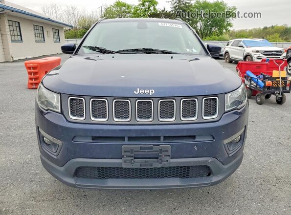 3C4NJCBB7JT166040 2018 JEEP COMPASS Blue Front view