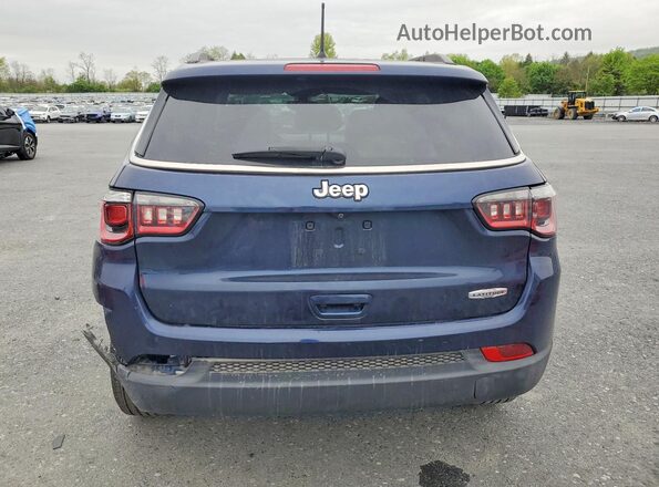 3C4NJCBB7JT166040 2018 JEEP COMPASS Blue Rear view