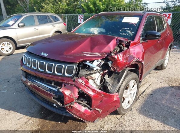 3C4NJCBB7NT138681 2022 JEEP COMPASS Red წინა ხედი